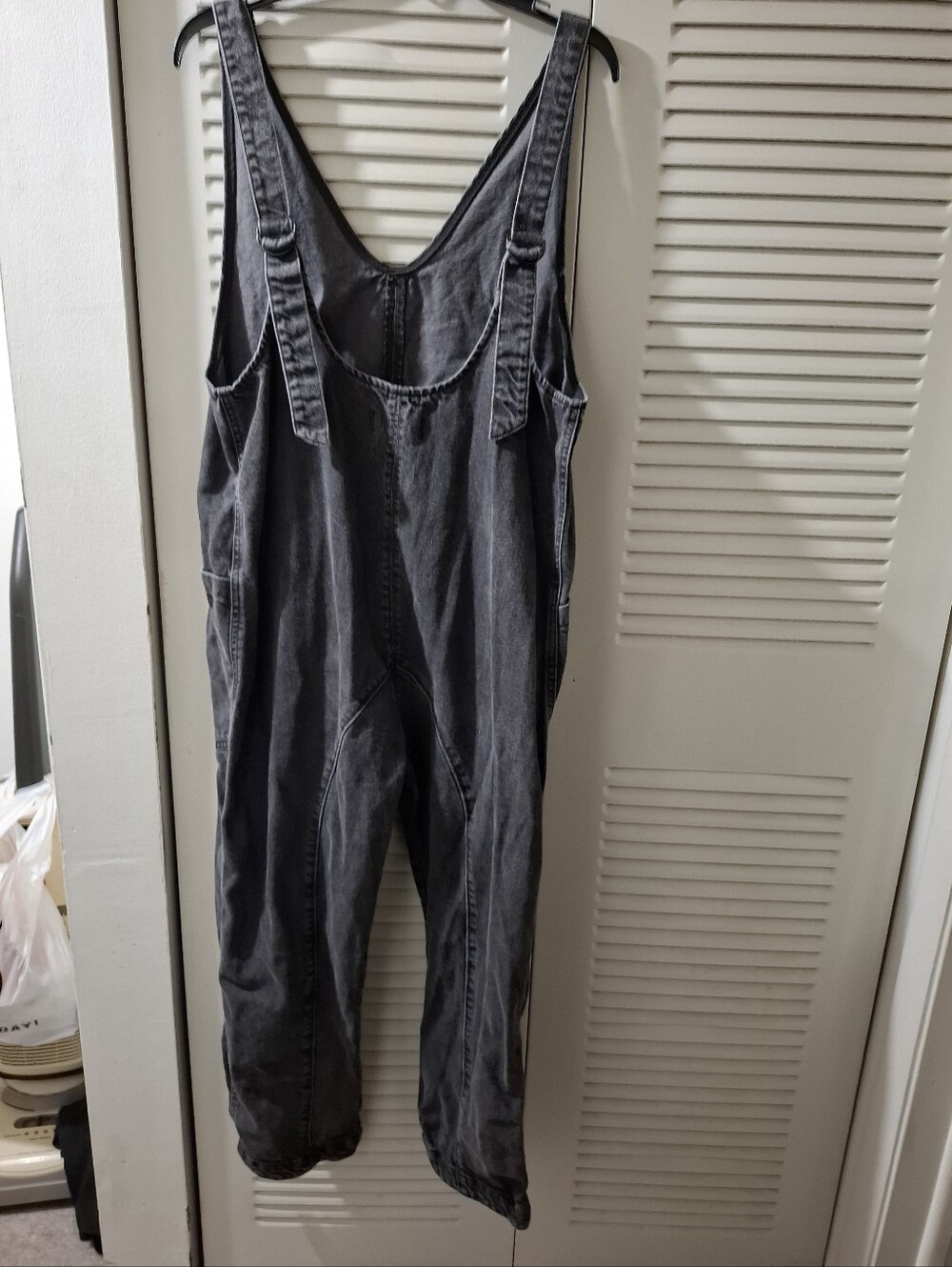 We The Free Jumpsuit Women's Small S Mineral Washed Black Oversized High Roller - Picture 4 of 9